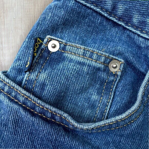 BONJOUR Vintage 80s 90s High Waist Mom Tapered Leg Dark Wash Denim Jeans 14 P/P - Picture 5 of 8